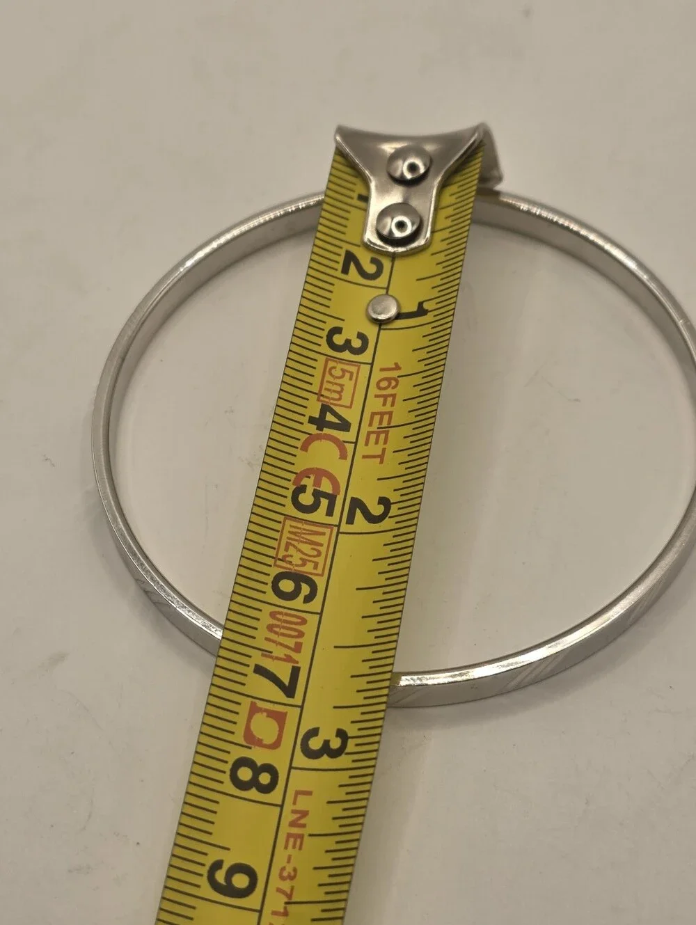 Vintage Monet Silver Tone Bangle Bracelet Textured Diagonal Slash Cut Out Design